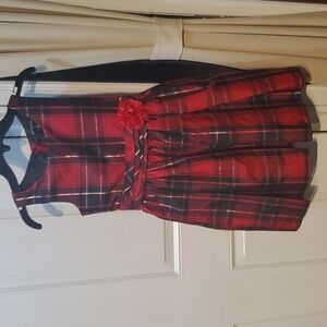 GEORGE Red Tartan Plaid Party Holiday Dress Size 8 Super Cute